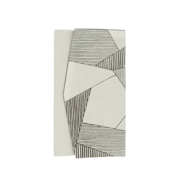 岡山工芸 念珠入れ ONE TONE「氷割(白)」手描き京友禅 メーカー取寄品 幾何学模様 幾何学 数珠 数珠入れ 念珠 袱紗 ふくさ 京友禅 アクセサリー マ...