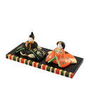 木村桜士堂 A460810 陶製雛人形「洛彩雛(座)」メーカー取寄品 雛人形 陶器 お雛様 おひなさま ひな人形 かわいい コンパクト おしゃれ 高級 上品 雑貨 プレゼント ギフト @(代引不可)