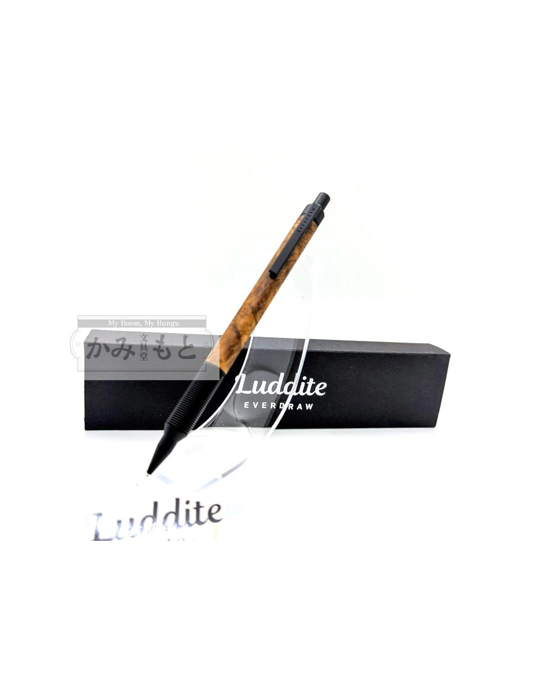銘木 チーク Luddite（ラダイト）ペンシル EVER DRAW Wood Model 銘木モデル 0.5mm LDWBC-MP4TB-05