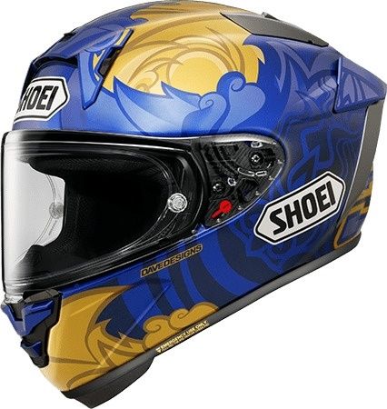 SHOEI X-Fifteen MARQUEZ THAI［エックス フィフティーン マルケス タイ TC-2(ブルー／ゴールド)］ヘルメットのサムネイル