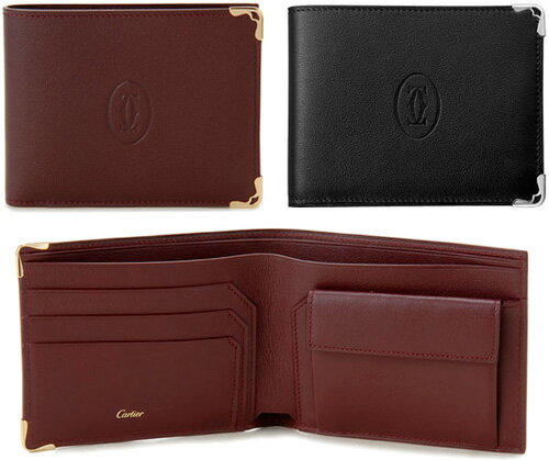 Cartier դޤۥޥȥɥƥ 줢2ޤۥ֥å 磻å2C åե졼࿷̤ѡšMUST DE CARTIER WALLET