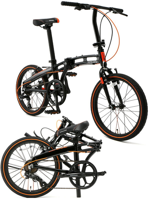 マイパラス M-103-BK 【納期目安:07/上旬入荷予定】 チョイ乗りに便利! 折畳自転車16・6SP (ブラック) 6段変速付コンパクト自転車!