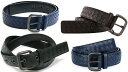 BOTTEGA VENETAボッテガヴェネタイントレチャートレザーベルト編み込みブルニート仕上げスムースレザーブラック ダークブラウン ダークブルー ダークネイ...