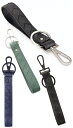 BOTTEGA VENETAボッテガヴェネタカラビナフックキーリングレザースストラップブラック グレー ダークネイビーボッテガベネタ イントレチャートナッパフック&スプリットリングキーホルダー 8803BKSL4202DNV1607GY8984BKBK 新品未使用 【中古】