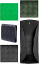 BOTTEGA VENETA ボッテガヴェネタメンズ レディース ホックコインケースイントレチャート折り畳み小銭入れ ボッテガベネブラック グリーン ダークグリーン カーフスキンレザーコインパース NERO3009DGN8803GN1000財布 サイフ 新品未使用 【中古】