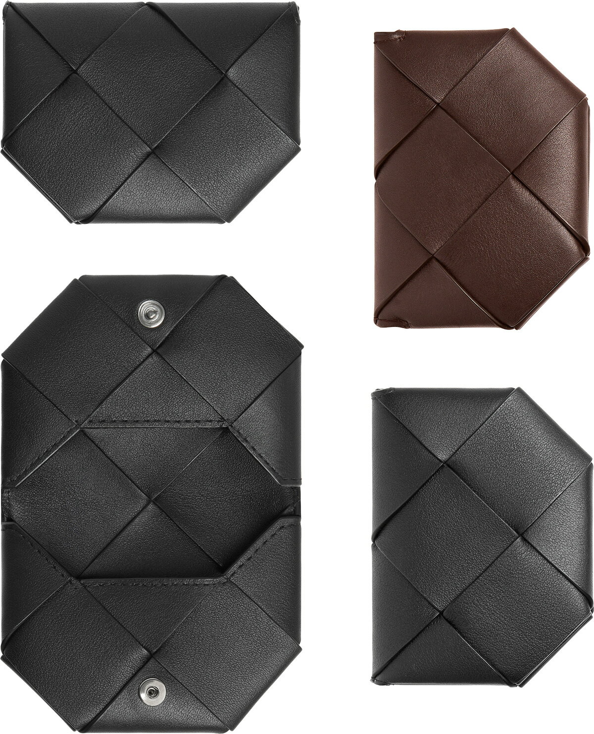 BOTTEGA VENETA ボッテガベネタメンズ レディース 2つ折りカードケースホック式小銭入れ コインケース ..