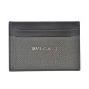 BVLGARI CARDCASEブルガリ カードケースWEEKEND ウィークエンドコーティッドヘリテージキャンバス32584ブラック