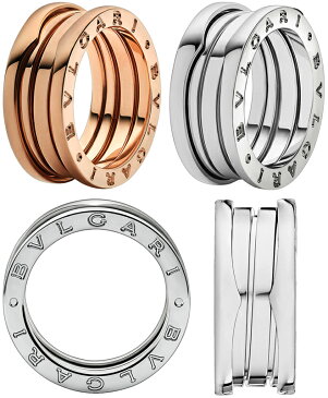 BVLGARI Bzero1RINGブルガリ ビーゼロワンリングB.zero1 S 3バンドリング 指輪 ゆびわホワイトゴールド ローズゴールド18K イエローゴールド 3バンドリング