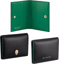 BVLGARI ブルガリ レディース二つ折りクレジットカードケースセルペンティフォーエバー カードホルダーパスケース ワインボルドー ライトグレー ブラックブルー ベージュアイボリー マルチカラー蛇頭チャーム セルペンティヘッド 定期入れ(4)