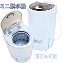 脱水しながら濯ぎも可能になった小さくても脅威の脱水能力ステンレス槽 コンパクトミニ脱水機少量のタオルや下着、ペット用品や赤ちゃんやお年寄りの衣類の分け洗いなどに便利操作も簡単!ダイヤルを回すだけ一人暮らしやアウトドア時にも大活躍!(2)