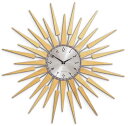 ニューゲート 掛け時計 プルトグ ウォールクロックBULLIT WALL CLOCK ブリット サンバーストナチュラル ブラウンNEW GATE PLUTOG SUNBURSTBROWN NATURAL太陽が燦々と輝くようなフォルムアンティークな色使いが周りのインテリアを引き立てる