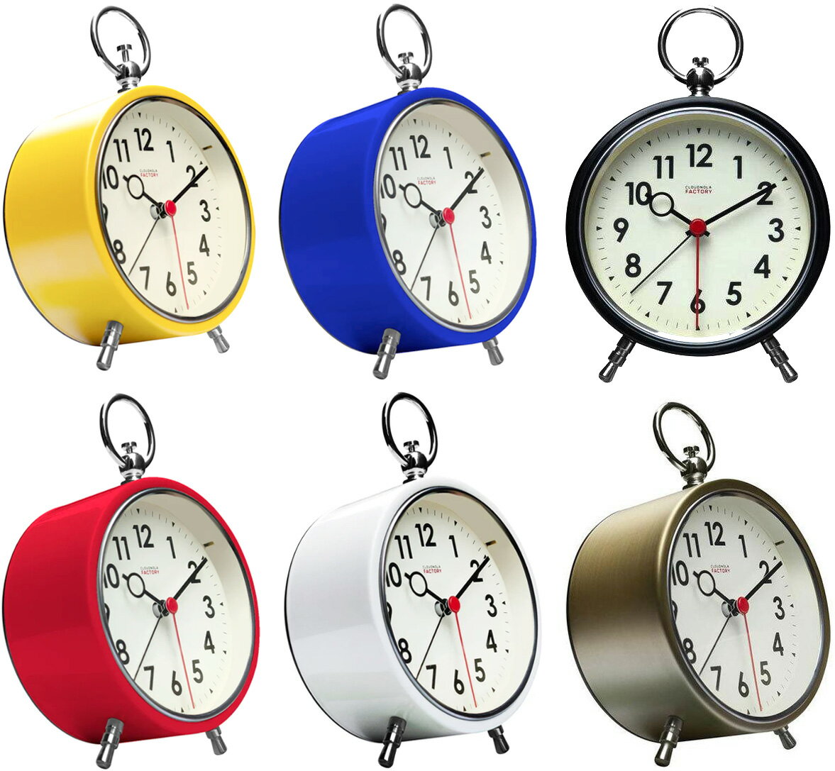 オランダデザイントップリング目覚まし時計ノルディックファクトリーデザインクロックモダンアラームデ..