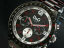 DOLCE＆GABBANA WATCHドルチェ＆ガッバーナドルガバウォッチD&G TIME 腕時計クロノグラフ ナバジョブラックケース×ブラック文字盤DW0192MIRA-819090