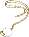 DOLCE&GABBANA ペンダントネックレスホワイトコルノ ロゴ刻印あずきチェーンネックレスPENDANT NECKLACEドルガバ ドルチェ&ガッバーナDJ0643 ゴールド ホーンリングループドルガバ D&G ディー&ジーClue Collection Open