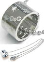 DOLCE&GABBANA ペンダントネックレスシルバーロゴリングトップアクセサリー ボールチェーンPENDANT NECKLACEドルガバ ドルチェ＆ガッバーナJewelry DJ0509ドルガバ D&G ディー＆ジーレディース