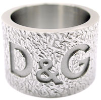 D&G リング ジュエリーワイドシルバーリング シンプルロゴJewelry Ring 14号 16号D...