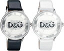 D&G 腕時計 ドルガバアナログウォッチ　プライムタイムラインストーン文字盤ブラック ホワイト　レザーベルトDOLCE&GABBANA　PRIME TIMEDW0504 DW0503ドルチェ＆ガッバーナディー＆ジー アクセサリーメンズ　レディース　ユニセックス