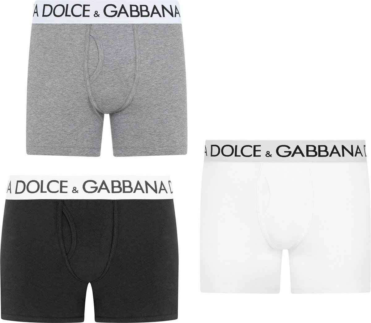 ドルチェ&ガッバーナ DOLCE&GABBANA D&Gドルチェ＆ガッバーナウエストオールオーバーロゴ ボクサーパンツメンズ ボクサーブリーフパンツ ブラック ホワイト グレーアンダーウェア ドルガバ ディー＆ジーダブルエラスティックジャージーUNDER WEAR W0800WHN0000BK8291GY