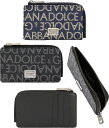 DOLCE&GABBANA D&Gドルチェ&ガッバーナ ドルガバメンズ カードケース付きL字ファスナーコインケースイタリア製 4ポイントロゴ刻印スクエアプレート...