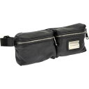 DOLCE&GABBANA D&Gドルチェ&ガッバーナ ドルガバメンズ レディース ブラック型押しレザーボディバッグ Wファスナーウエストバッグ2WAYショルダーバッグ ウエストポーチ4ポイントロゴプレート バック 鞄 80999BKヒップバッグ ディーアンドジー