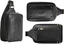 DOLCE&GABBANA D&Gドルチェ&ガッバーナ ドルガバメンズ レディース イタリア製クロスボディバッグWジップ斜め掛けワンショルダーバッグ ディー&ジーブラックカーフスキンレザー 背面ファスナーポケット立体3Dエンボスレリーフミラノロゴ BODYBAG80999
