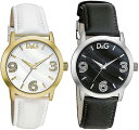 DOLCE＆GABBANAD&G WATCH POSEドルチェ＆ガッバーナドルガバ ウォッチ レザーベルト腕時計 ポーズブラック×シルバー ホワイト×ゴールド DW0689BKDW0688WHブレスレット アクセサリービッグトライアングル