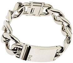 ドルガバ ネックレス（レディース） D&G ブレスレット ジュエリーシルバーブレス マンテルチェーン ロゴ刻印プレートJewelry Bracelet DJ0552DOLCE&GABBANA ドルチェ＆ガッバーナ ドルガバ メンズ レディース 男女兼用