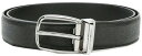 DOLCE&GABBANA ドルチェ&ガッバーナドルガバ メンズレザーベルトロゴ刻印ベルトループピンバックルブラック×シルバーD&G LEATHER BELT ...