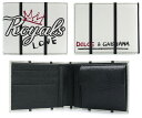 ドルチェ＆ガッバーナ 財布（メンズ） DOLCE&GABBANA D&Gドルチェ＆ガッバーナドルガバ メンズ 小銭入れ付き二つ折り財布ホワイト×ブラックボーダーレイヤーズ ドーフィンカーフレザー2つ折り財布 ウォレット サイフ さいふ王冠 ディー＆ジー クラウンRoyals LOVE HWT26WHBK