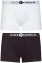 DOLCE&GABBANA D&Gドルチェ＆ガッバーナイタリア製 ボクサーパンツメンズ ボクサーパンツブラック ホワイト ネイビートリコロールエンブレムパッチロゴアンダーウェア ボクサーブリーフドルガバ ディー＆ジー 下着 UNDER WEAR