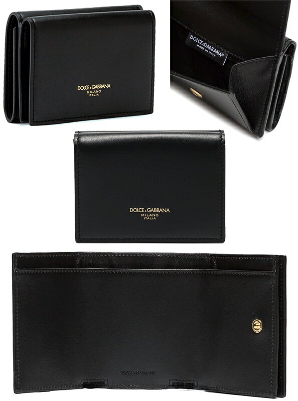 DOLCEGABBANA D&Gh`FKbo[iKtO܂zC^ARpNgEHbgS AubNX[YJ[tXLU[tbvttg|PbgCOMPACT WALLET 80999BK