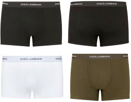 ドルチェ&ガッバーナ DOLCE&GABBANA D&Gドルチェ＆ガッバーナ ボクサーパンツメンズ ボクサーブリーフパンツホワイトブラック オリーブグリーンアンダーウェアドルガバ ディー＆ジーアンダーウェア ボクサーショーツ リブコットンUNDER WEAR N000BKJOUAIJW0800WH