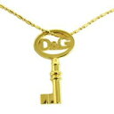D&G ドルチェ&ガッバーナDOLCE&GABBANAネックレス ゴールド シルバー鍵型 カギモチーフ ゴージャスアクセサリー エレガント プレゼントキーチャームトップ レディース メンズ男女兼用 DJ0347GDDJ0346 SL