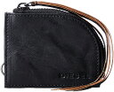 DIESEL 財布 WALLET COIN CASEディーゼル ラウンドファスナーコインケースエンボスロゴ皺加工ブラックレザーお札と小銭は分けて持ちたいというそんな方にピッタリな小銭入れ ウォレットチェーン用フック付き レザーストラップ付きスライダー ウォレット(4)
