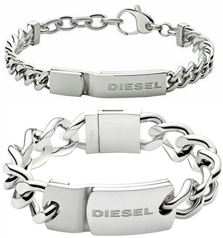 ディーゼル ブレスレット メンズ DIESEL ブレスレット ディーゼル打ち抜きロゴカバーケースブレスモヒカンボタンロゴアームバンド ステンレススティールアクセサリー 男女兼用メンズ レディースARMBAND HERREN BRACELET JEWELLERY