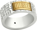 ディーゼル 指輪 メンズ DIESEL ディーゼル 指輪ゴールドロゴ×シルバーギタリズムロゴメンズ レディース ユニセックスロゴリングステンレススティールバンドリング約16号 約18号 約22号 約25号 約26号