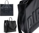DIESEL ディーゼル 2WAYショルダーバッグ立体エンボスロゴ横型トートバッグ ブラックマチも十分 しっかり収納 日常使いにおすすめ光の加減でロゴが見え隠れするT8013BKTOTE SHOULDER shopping bagシンプルライン カバン バック 鞄(4)