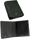 DIOR HOMME ディオールオム メンズイタリア製二つ折り財布 カードケースブラック グレー エンボスグラビティレザーディオールオブリーク カーフスキンレザ...