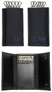 EMPORIO ARMANI 6Ϣ ݥꥪޡ ۥ 㥬ɡߥե֥å BLACK ͥӡ 졼 ١88001BKKEYCASE ̤ š