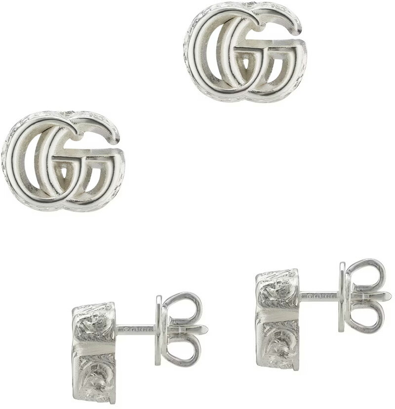 グッチ イヤリング（レディース） GUCCI グッチ レディースピアスダブルGピアス アクセサリー スターリングシルバーPIERCE IN STERLING SILVER GGMARMONT EARINGS