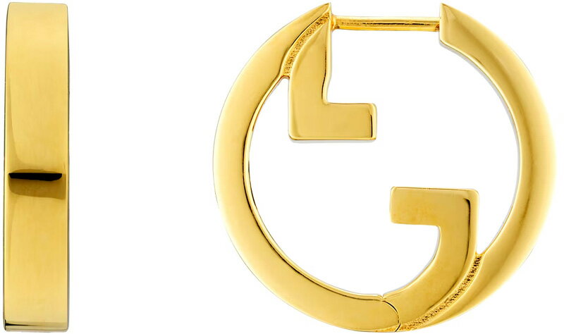 GUCCI å ǥ աץԥ饦ɥ󥿡åG󥿡åG ֥ǥɥեå󥸥奨꡼饤󥢥꡼PIERCE BLONDIE HOOP earrings 8005GD