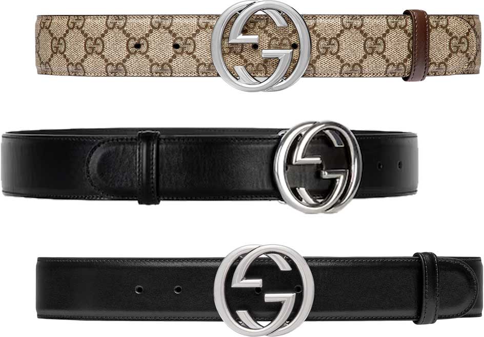 グッチ ベルト（メンズ） GUCCI グッチ メンズシルバーインターロッキングGロゴバックルベージュ×ダークブラウンGGスプリームキャンバスブラックカーフレザーベルト スーツやカジュアルどちらにでも仕事プライベートオフタイム＆オンタイムINTERLOCKINGGBUCKLE 9742BE0YA0X1000