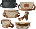 GUCCI グッチメンズ レディース ウエストバッグベージュ×ブラウン...(4)