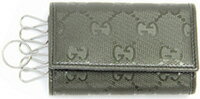 GUCCI グッチ 6連キーケースインプリメ GG柄138093 FPN3N 4506ネイビーブルー FU49N 4009カーキ FU49R 3216キーホルダーIMPREMEEFU49N 1000 ブラック