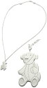 GUCCI グッチ ペンダントネックレステディーベアプレート ロゴ刻印Teddy 熊 ベア クマさんPENDANT NECKLACEスターリングシルバー ARGENTO 8106メンズ レディース 男女兼用スターリングシルバー925
