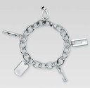 グッチ アクセサリー GUCCI BRACELETマルチタグ ドロップチャームリンクチェーンブレスレットメンズ レディース 男女兼用バンブースティック Gモチーフプレートドッグタグプレート Gフック#18 925SV 8106 シルバー(4)