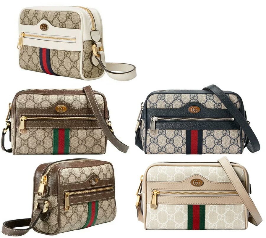 グッチ ショルダーバッグ レディース GUCCI グッチ フロントファスナーポケットメタルダブルGロゴプレートスプリームGGキャンバスショルダーバッグベージュ×ブラウンレザートリム ホワイトアイボリー ネイビー斜め掛けメッセンジャーバッグ 8745BR9794IV96IWN4076NVUULAG9682BEWH