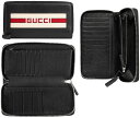 グッチ 財布（メンズ） GUCCI グッチ 小銭入れ付きラウンドファスナー長財布ブラックグレイニーレザーホワイト ジャカードストライプレザーグリーン＆レッド ロングジップウォレットオーガナイザー 1094BKWHクレジットカードがたくさん収納