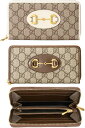 GUCCI グッチ 1955ホースビットロゴ小銭入れ付きラウンドファスナー長財布GGスプリームキャンバスベージュ×ブラウンレザートリム ×ホワイトゴールドトーン GG柄8563BR9761IVモアレライニングジップアラウンドクロージャーレザーウォレット(4)