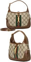 ハンドバッグ GUCCI グッチ 2WAYハンドバッグ ミニバッグショルダーバッグ クロスボディバッグGGスプリームキャンバスベージュ×ブラウングリーン×レッドウェブストライプジャッキー1961 ブラウンレザー トリム鞄 カバン かばん8565BEBR PORCHSHOULDERBAG